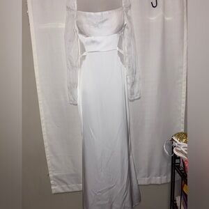 White engagement dress